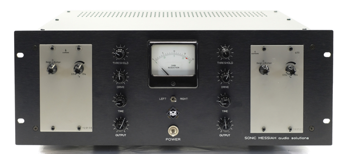 Telefunken U273 modified with additional control functions and gain reduction and  VU meters custm made by sonicmessiah